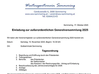 Generalversammlung 2025