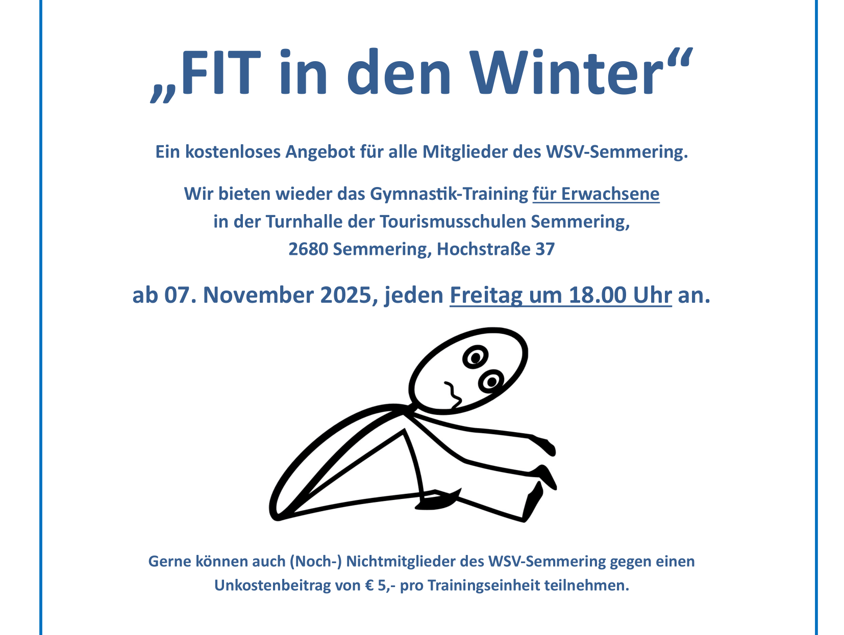 Fit in den Winter 